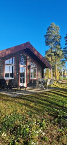 Lakeside log cabin Främby Udde Falun